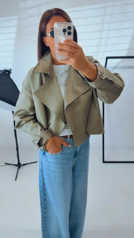 OVERSIZED KHAKI TRENCH