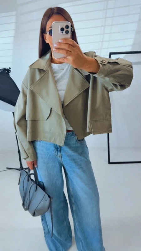 OVERSIZED KHAKI TRENCH