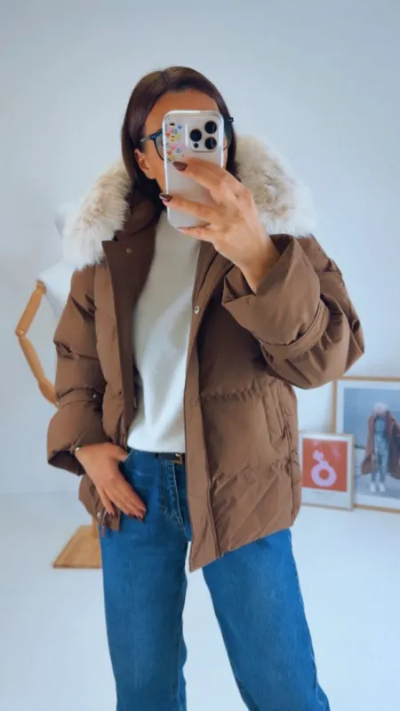 ZIMNÍ BUNDA S KOŽEŠINOU