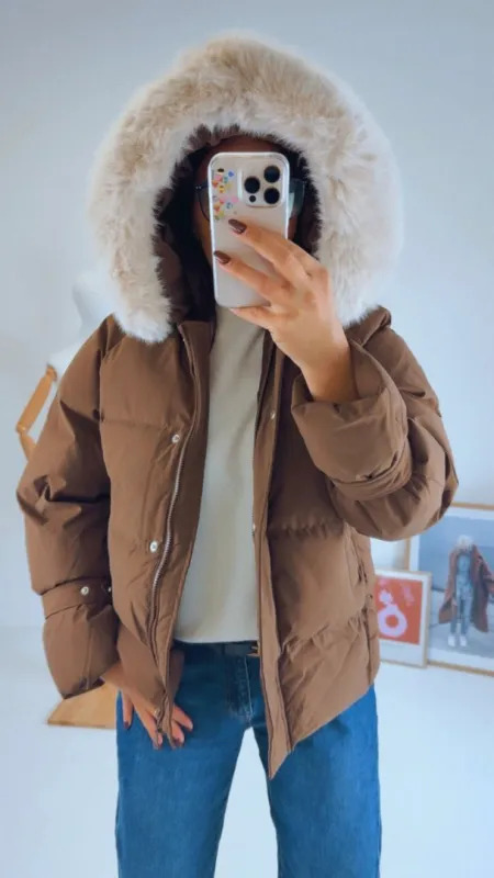 ZIMNÍ BUNDA S KOŽEŠINOU