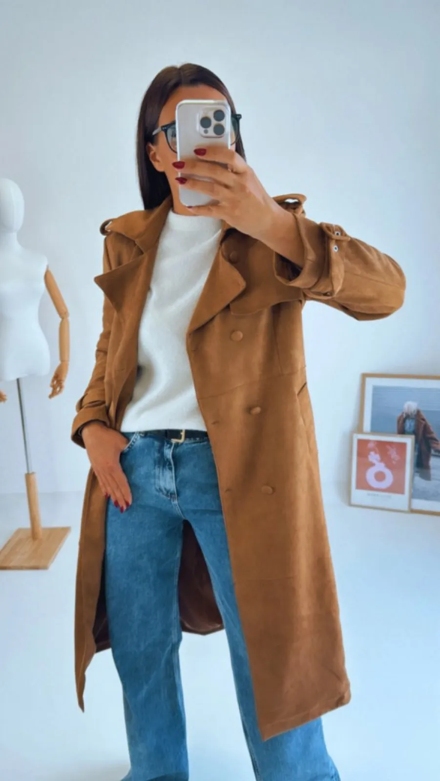 CAMEL SEMIŠOVÝ TRENČKOT