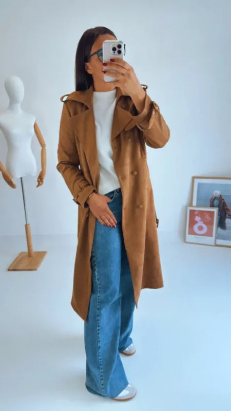 CAMEL SEMIŠOVÝ TRENČKOT