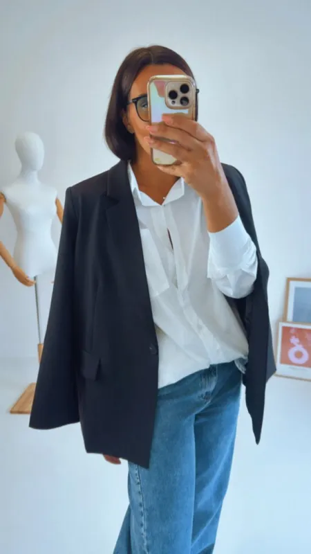 OVERSIZED SAKO BLACK