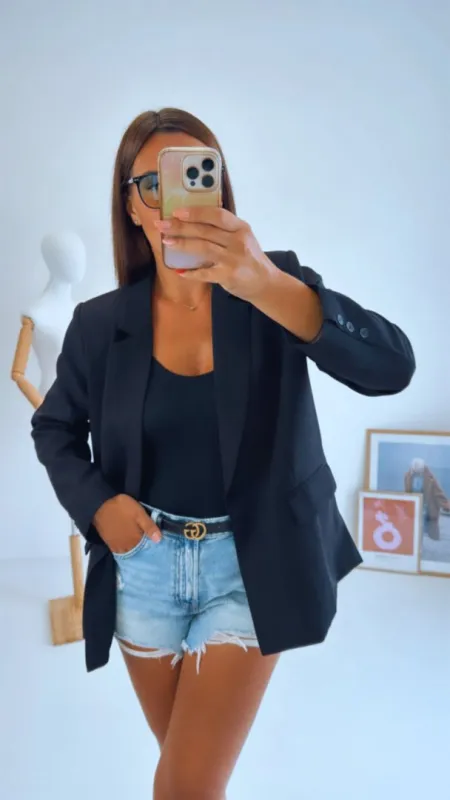 OVERSIZED SAKO BLACK