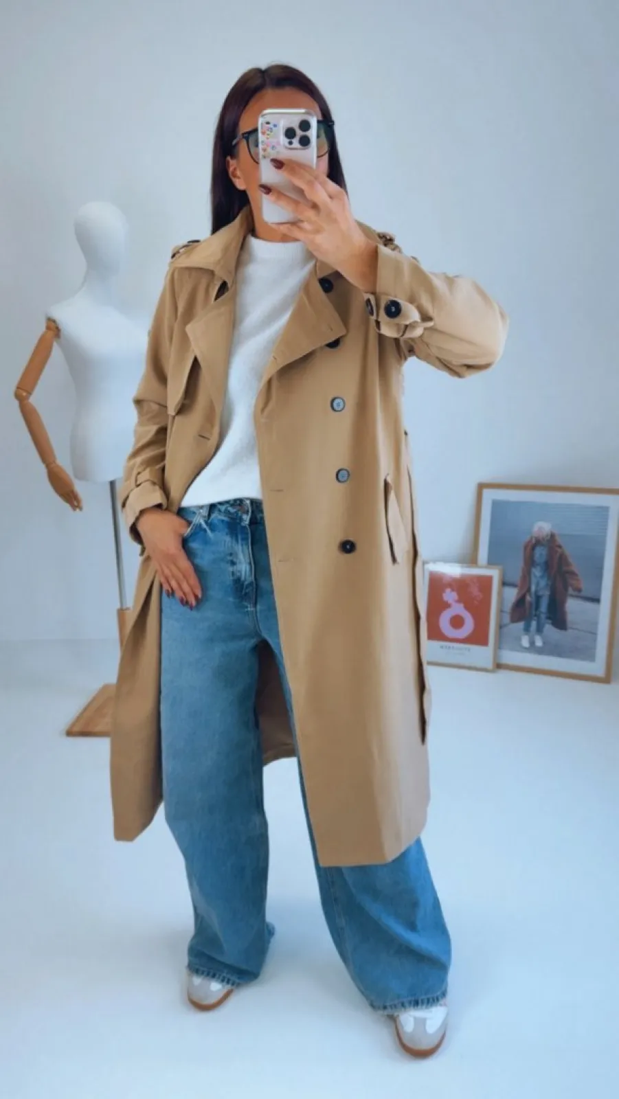 DLOUHÝ TRENCH BEIGE