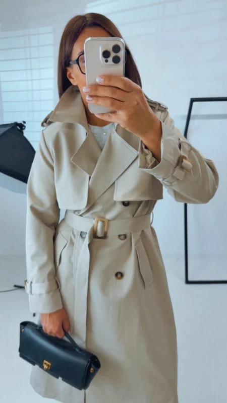 DLOUHÝ TRENCH BEIGE