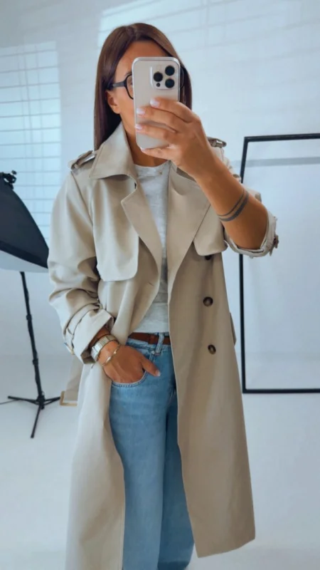 DLOUHÝ TRENCH BEIGE