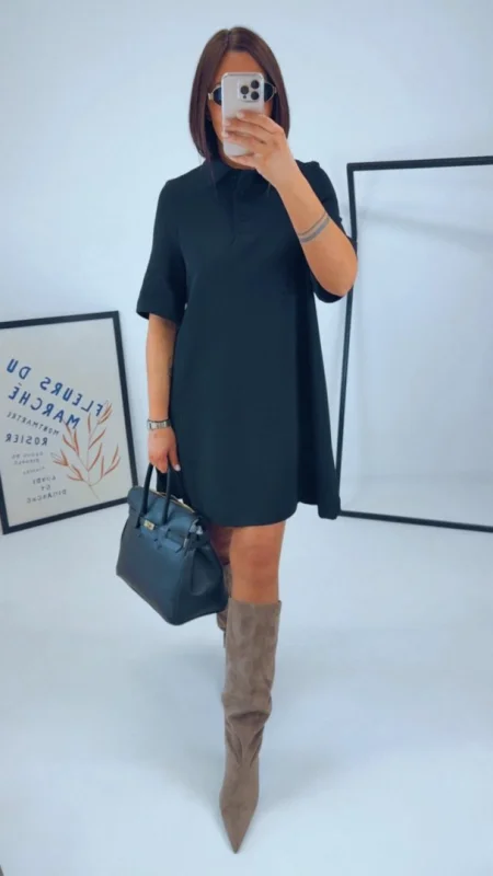 ŠATY S POLO LÍMEČKEM