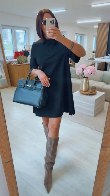 ŠATY S POLO LÍMEČKEM