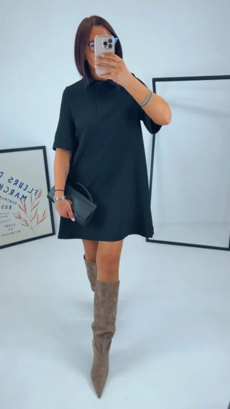 ŠATY S POLO LÍMEČKEM