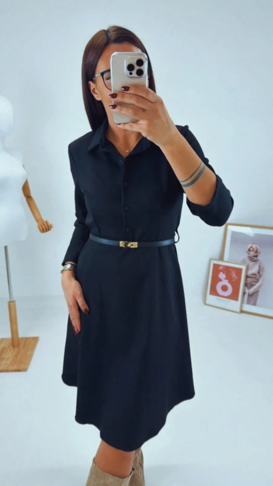 KOŠILOVÉ ŠATY BLACK