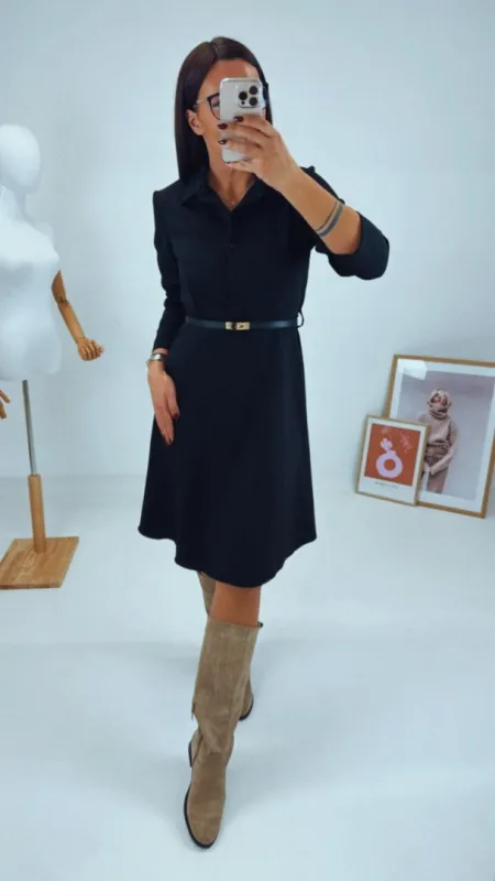 KOŠILOVÉ ŠATY BLACK