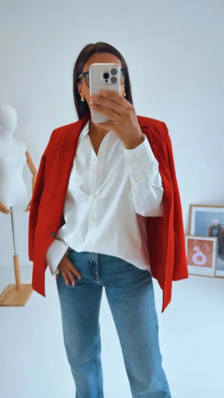 BÍLÁ OVERSIZED KOŠILE