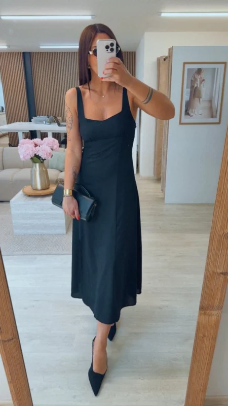 ŠATY LONG BLACK 