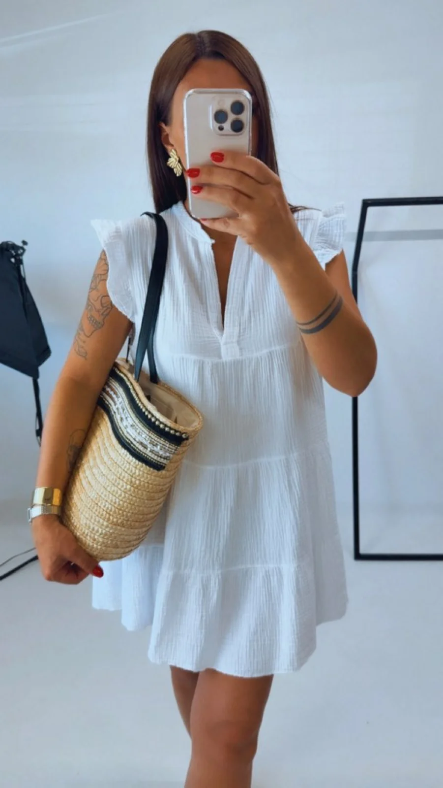 MUŠELÍNOVÉ ŠATY WHITE