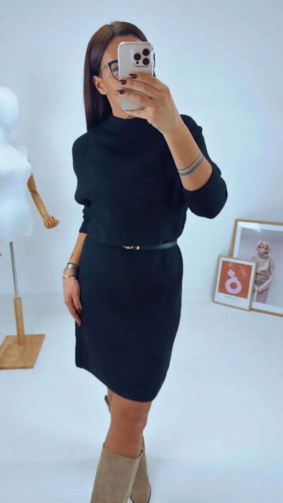 ÚPLETOVÉ ŠATY BLACK