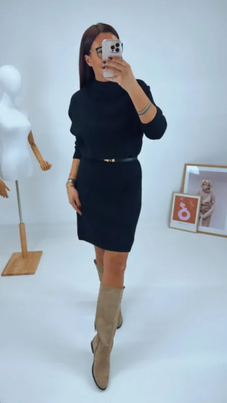 ÚPLETOVÉ ŠATY BLACK