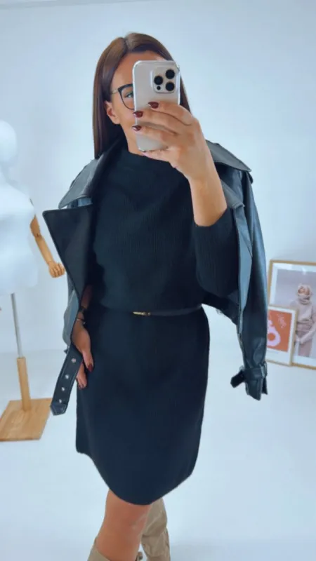 ÚPLETOVÉ ŠATY BLACK