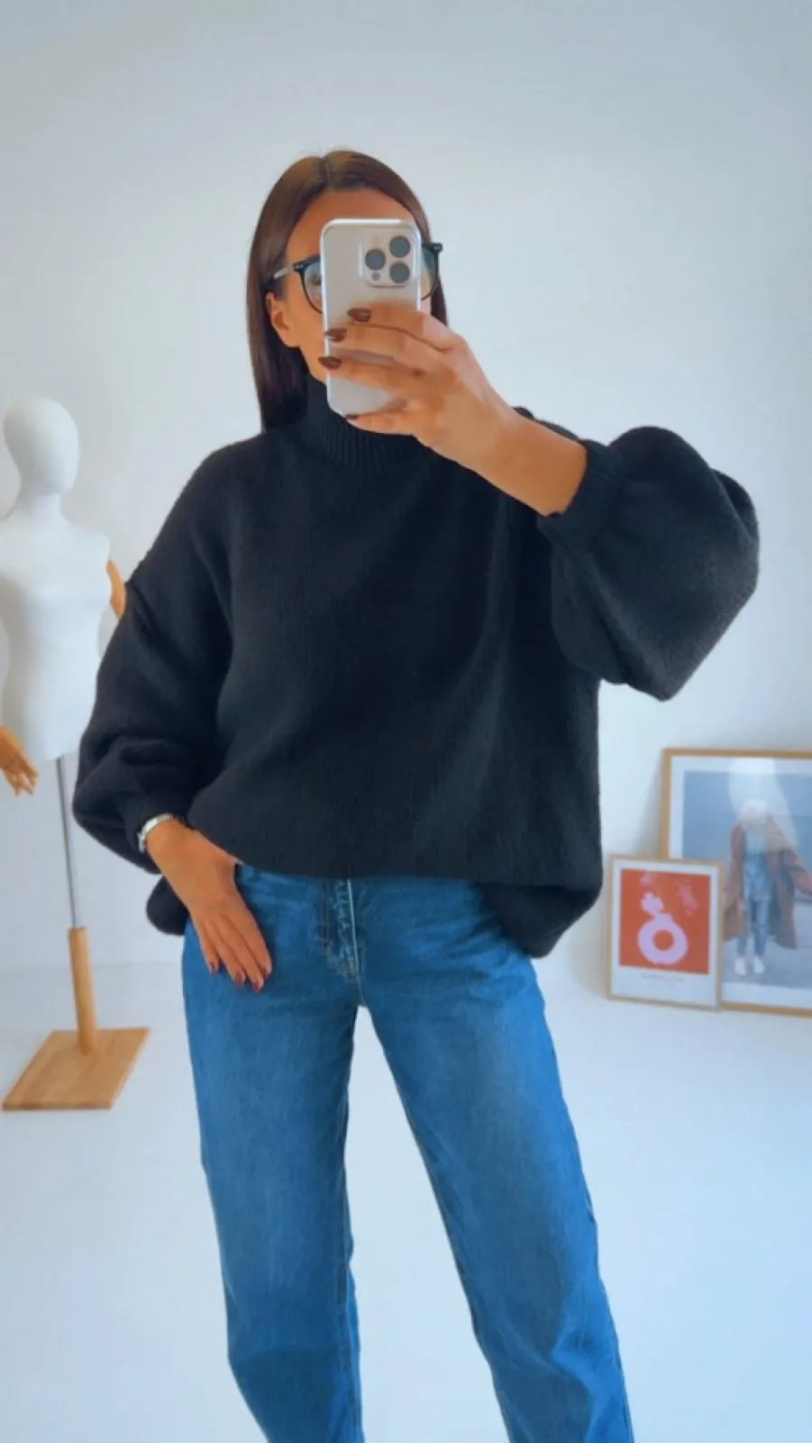 OVERSIZED SVETR BLACK II