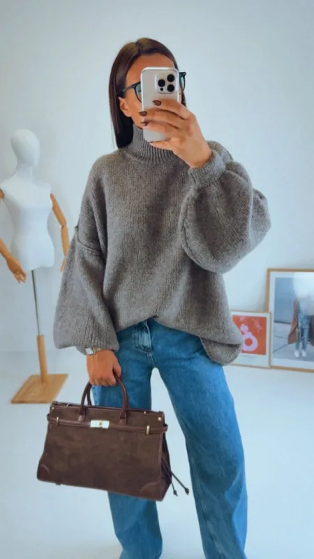 OVERSIZED SVETR COFFE II