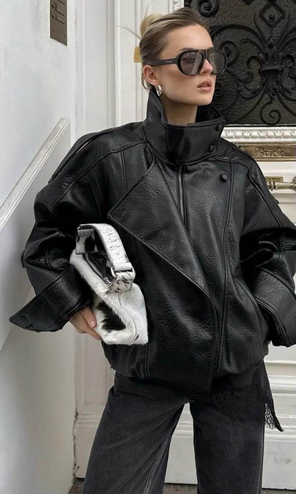 BUNDA Z UMĚLÉ KŮŽE BLACK