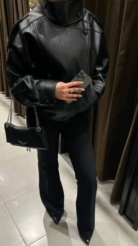 BUNDA Z UMĚLÉ KŮŽE BLACK