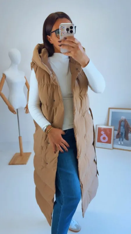 BÉŽOVÁ MAXI VESTA