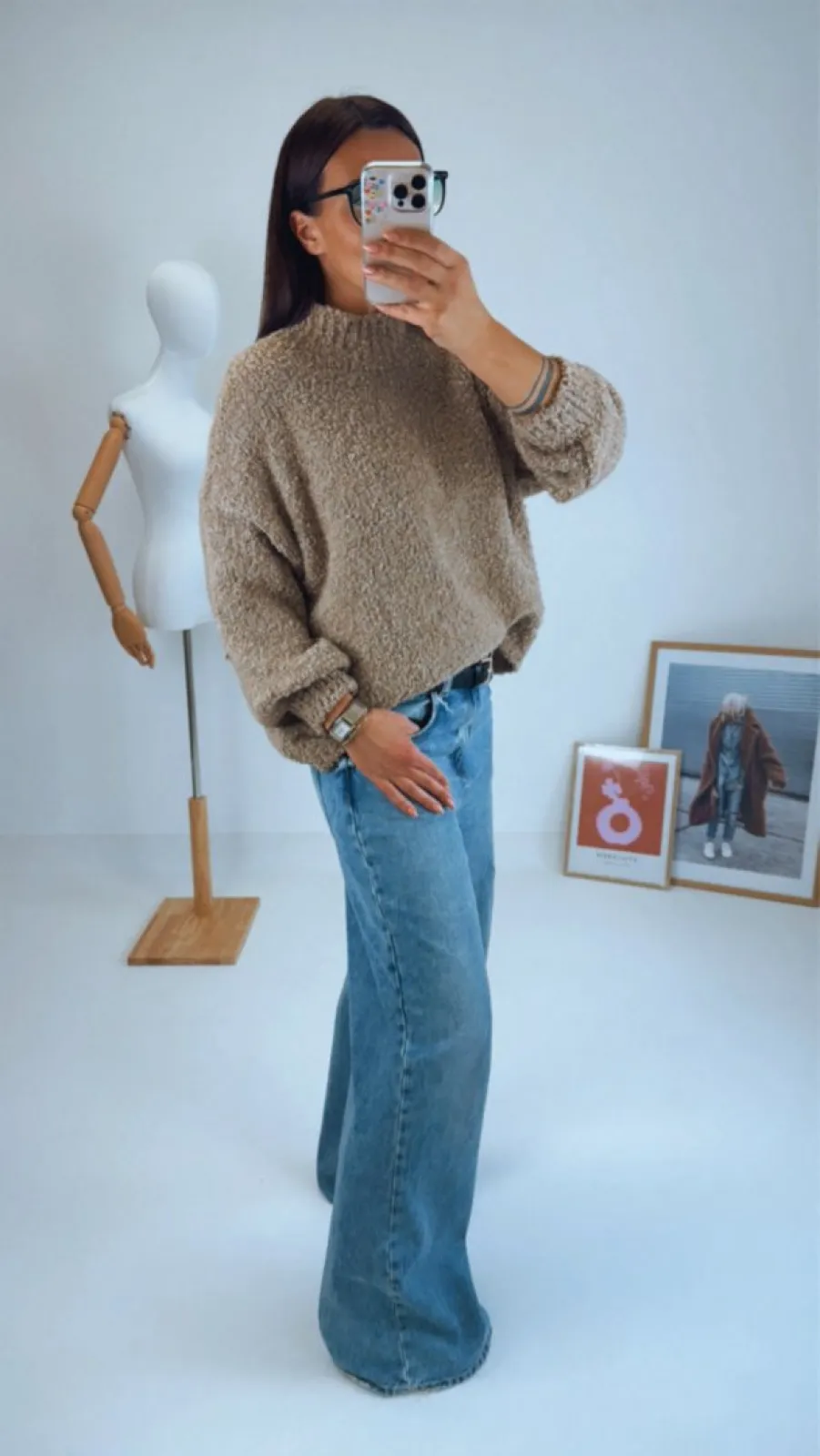 OVERSIZED SVETR CAMEL