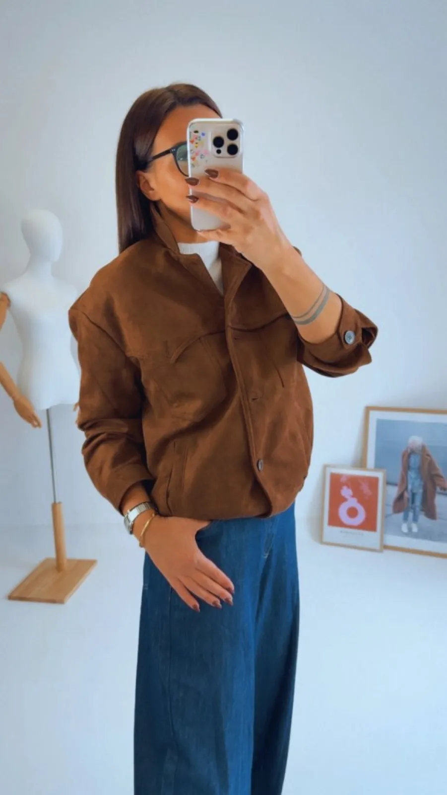 SEMIŠOVÁ BUNDA BROWN