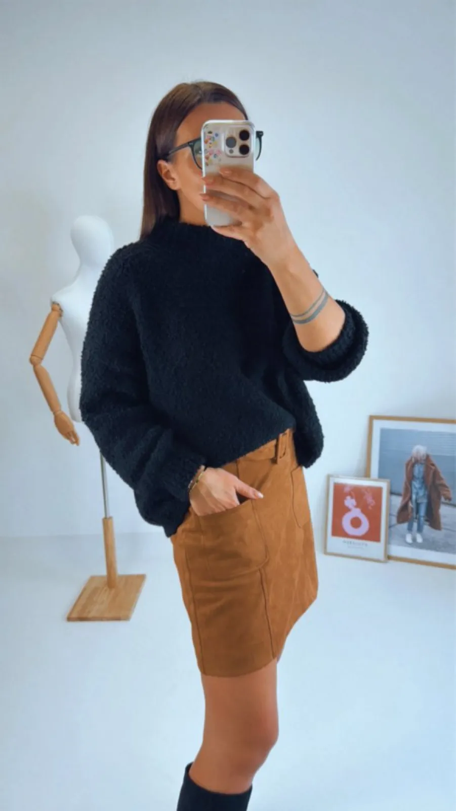 OVERSIZED SVETR BLACK I