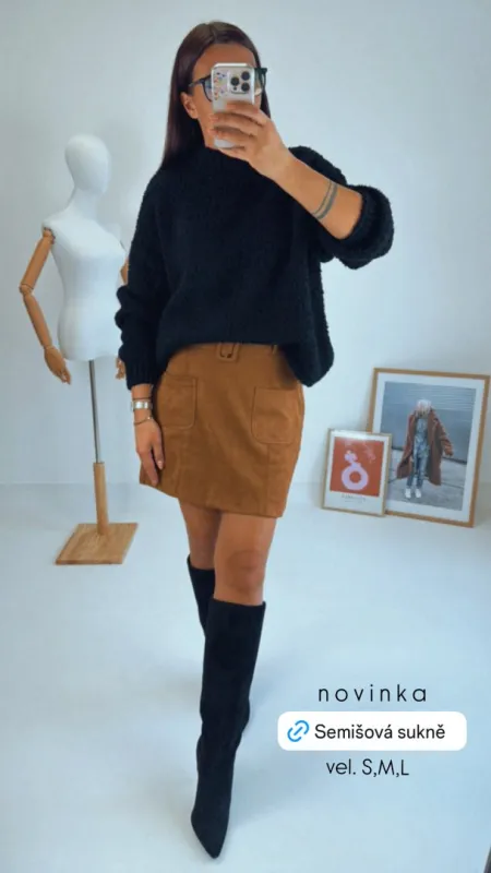 OVERSIZED SVETR BLACK I