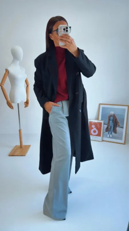 BORDÓ OVERSIZED SVETR 